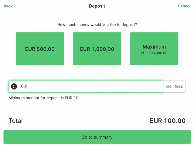 Buy crypto with Volksbank