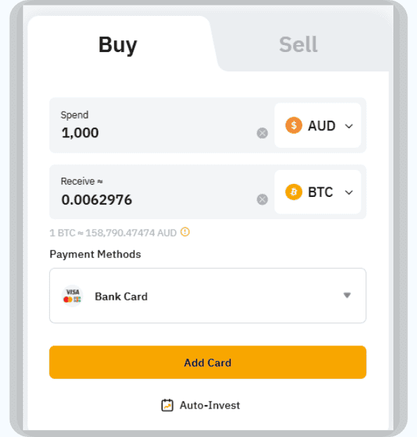 Buy crypto on Bybit