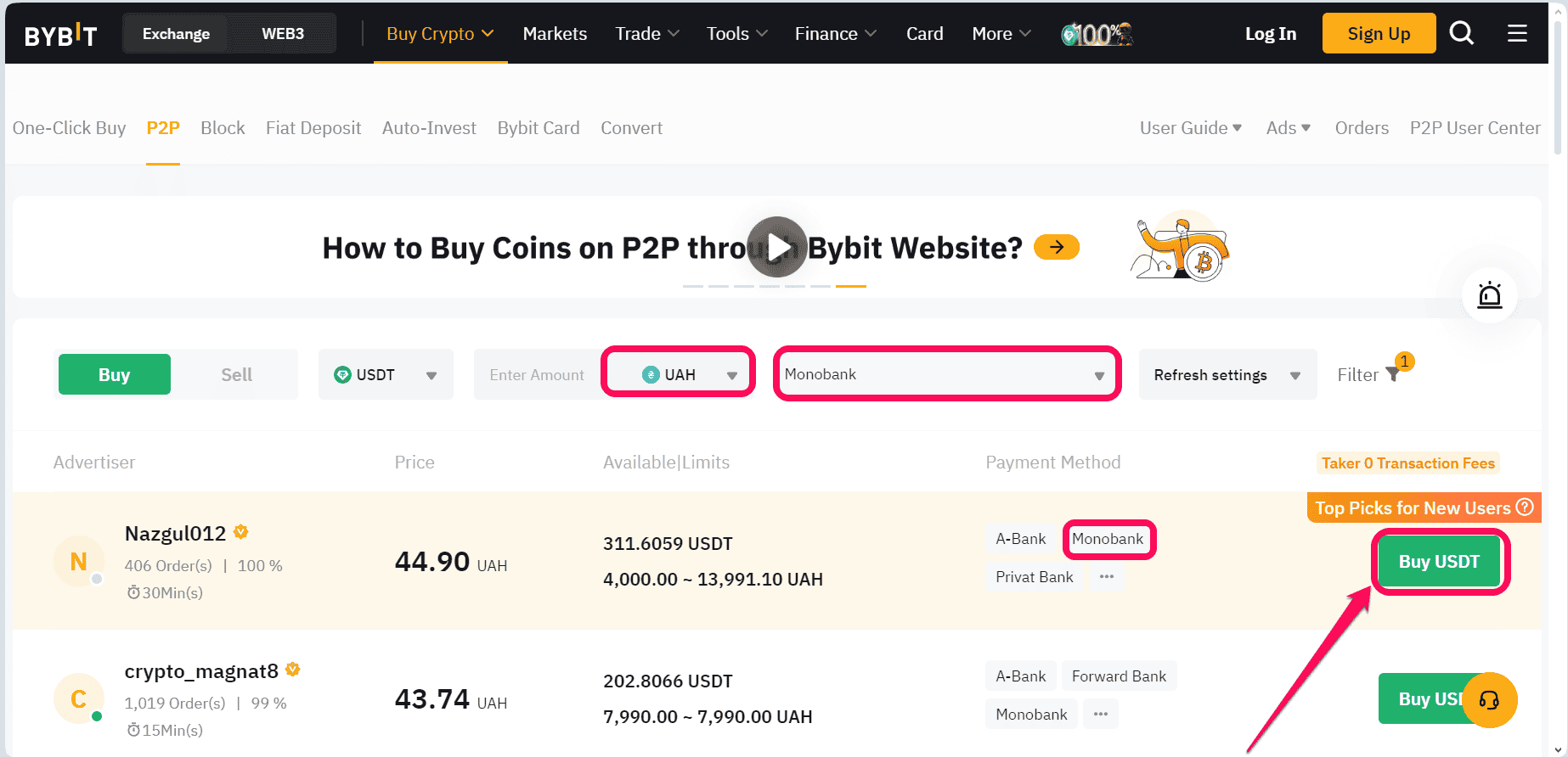 bybit monobank