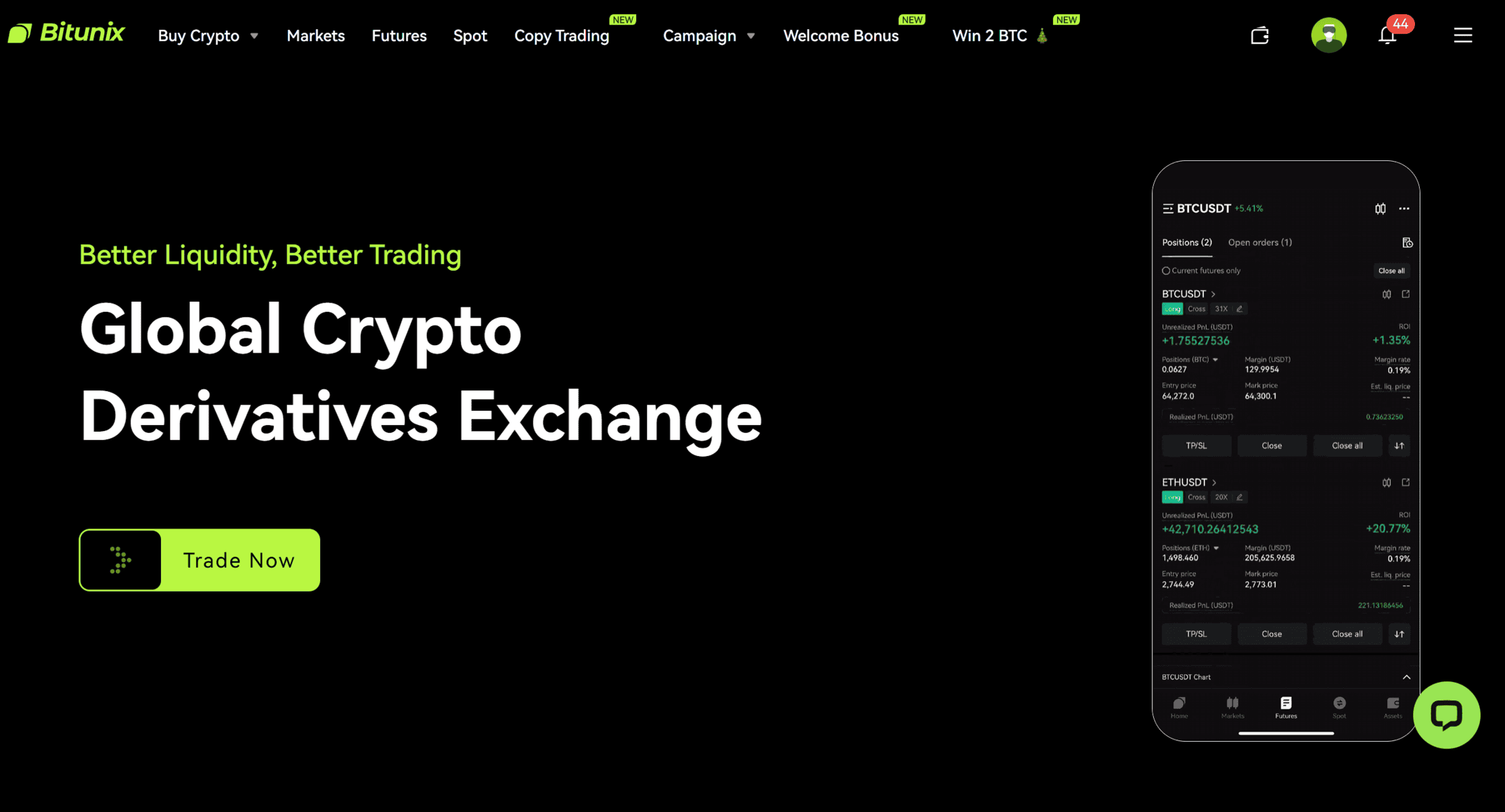 Bitunix Home Page