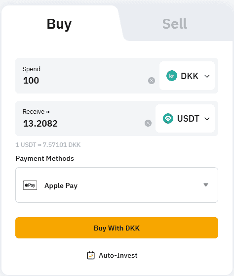 Buy tether using Bybit