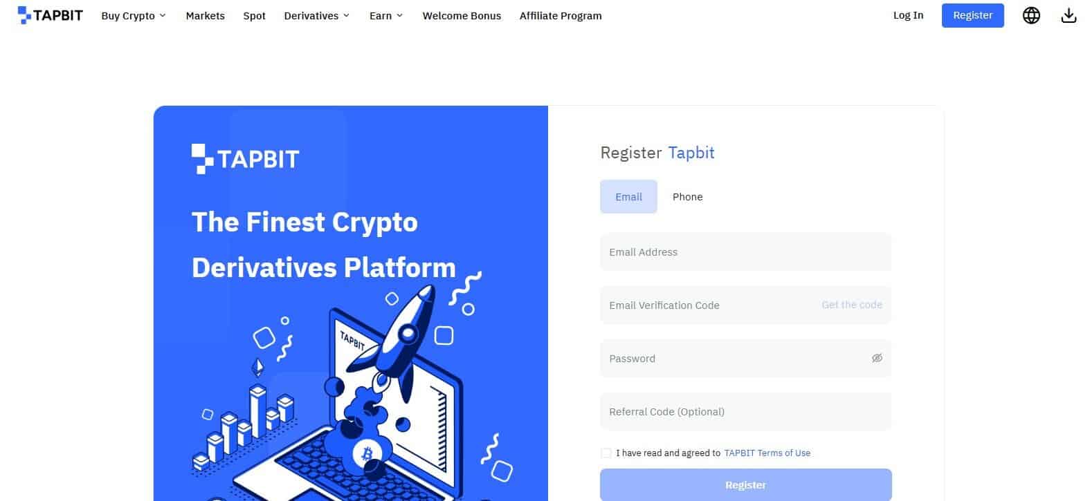 Tapbit Sign up