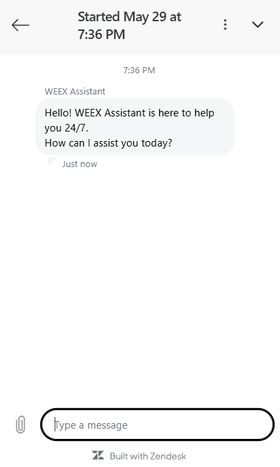 WEEX Müşteri Desteği