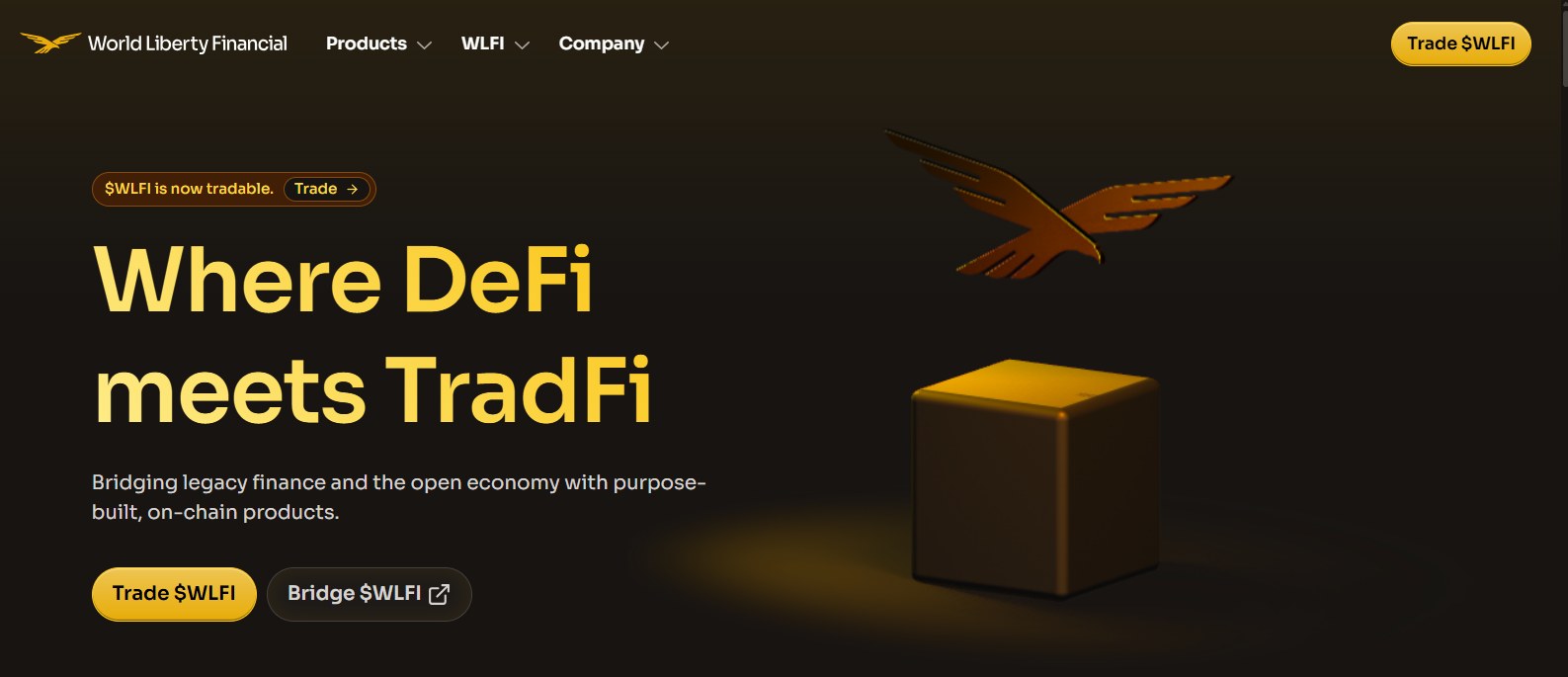 World Liberty Financial Homepage