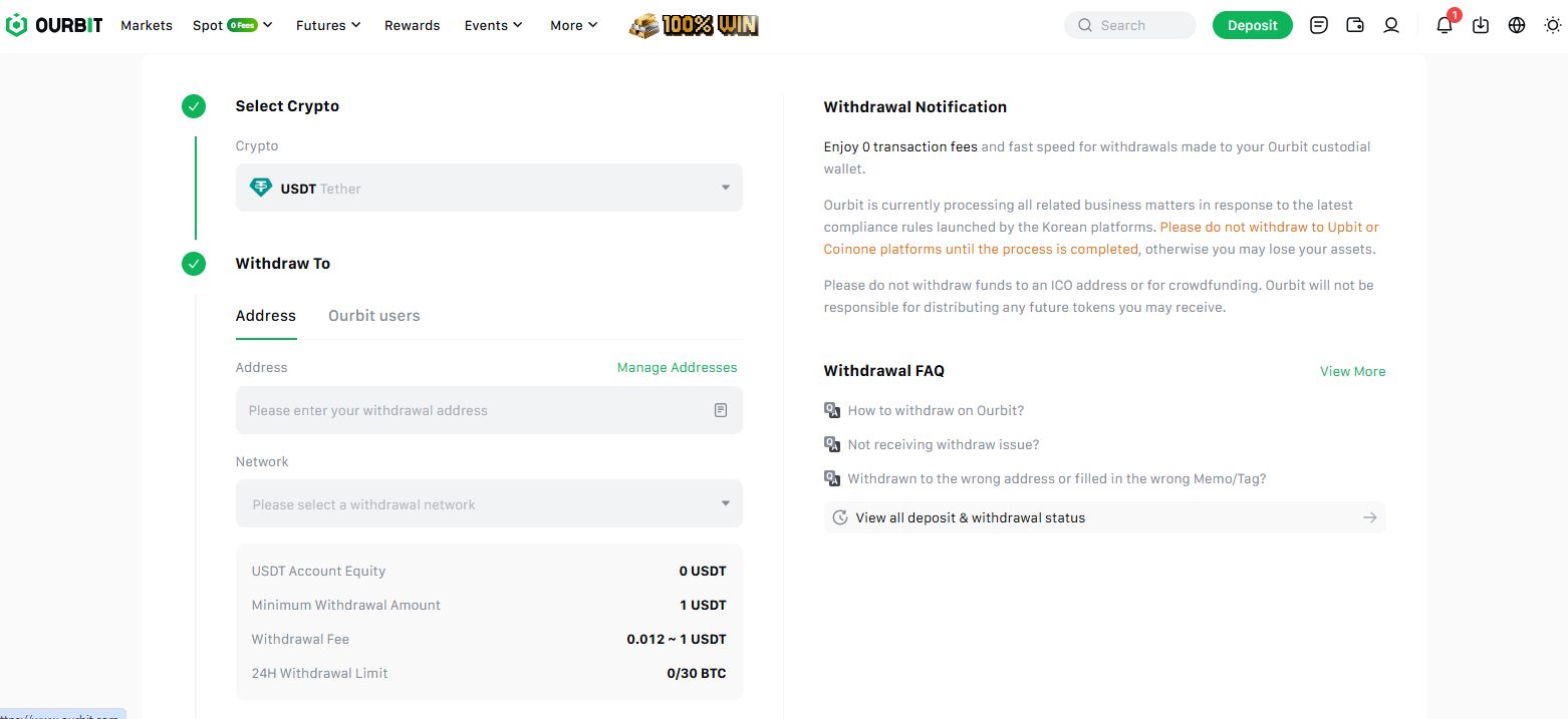 Ourbit Review 2026: Fees, Leverage & Trading 5 Ourbit Deposits
